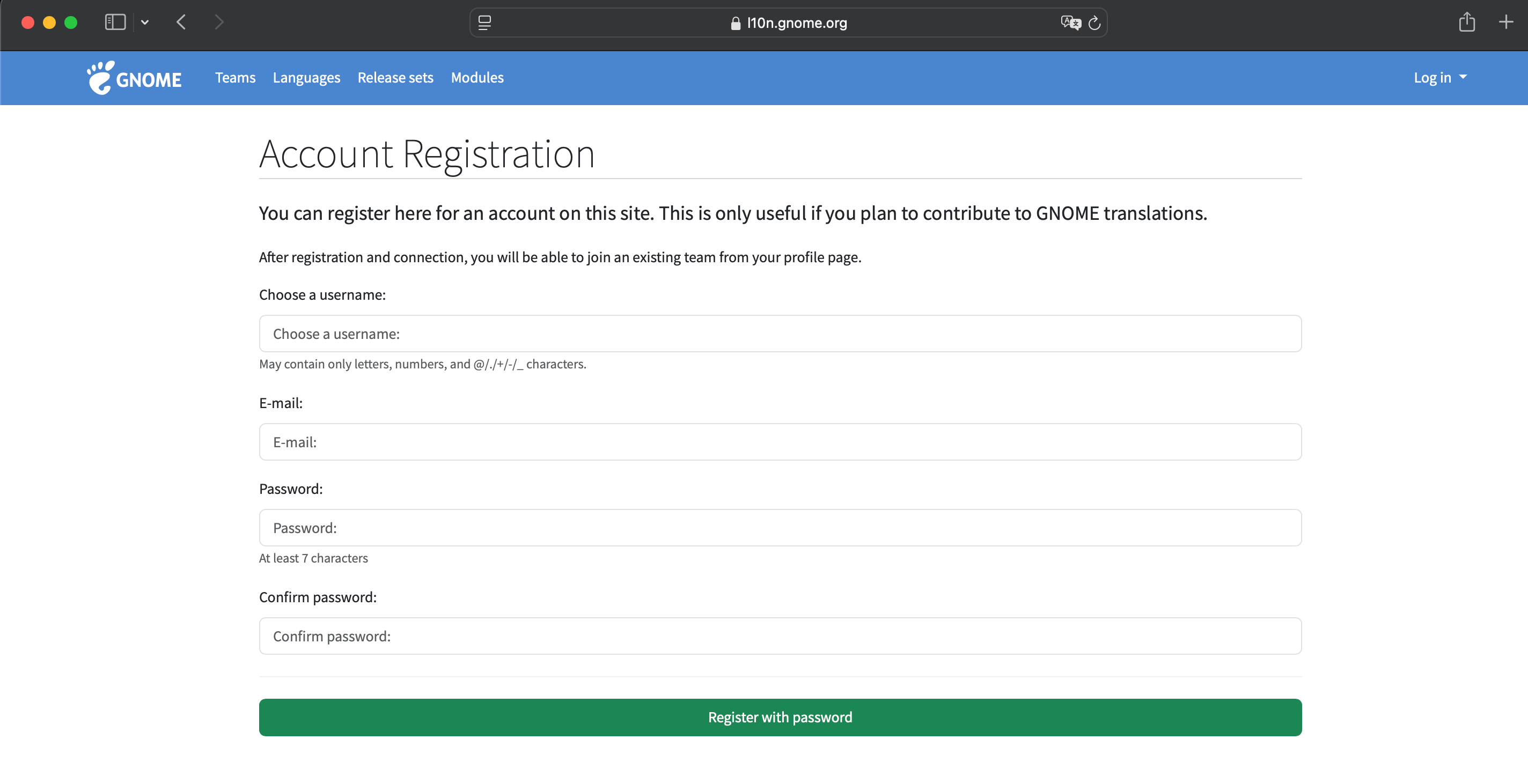 Ro'yxatdan o'tish qadami